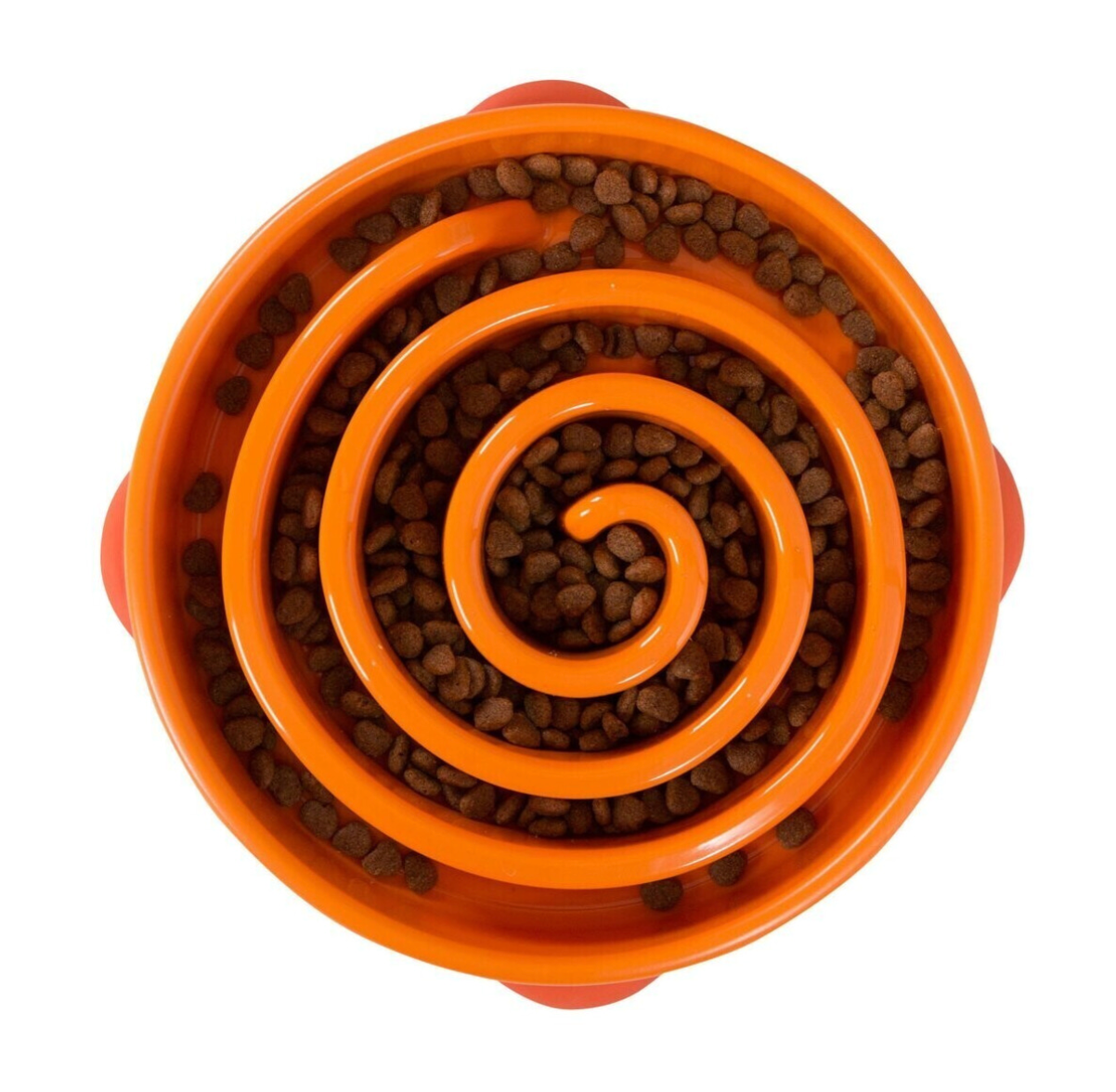 Slo-Bowl-Feeder Mini-Korallenspirale Orange